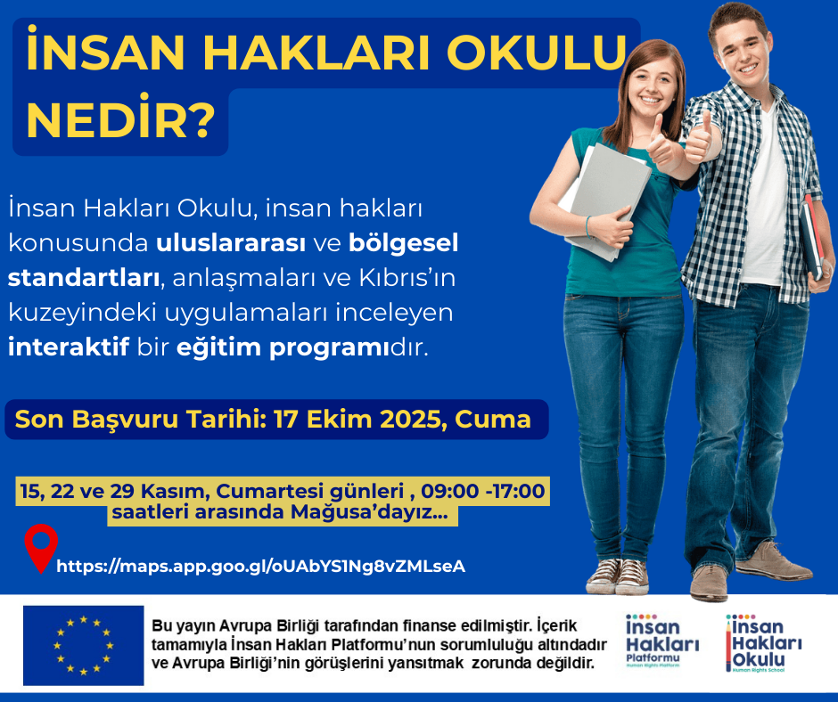 İnsan Hakları Okulu bu yıl Mağusa’da düzenleniyor