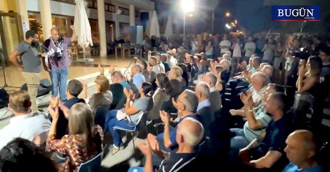 Kıbrıs’ta iki toplumlu buluşmadan haykırış: “Yaşasın özgür Filistin!“
