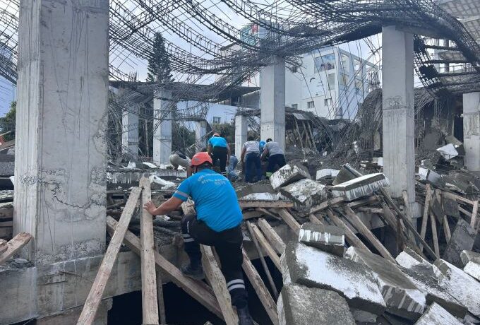 Mağusa’da bir inşaatta göçük meydana geldi: Arama kurtarma çalışmaları devam ediyor