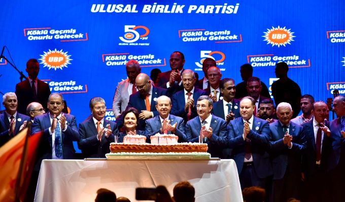 UBP’nin 50. kuruluş yılı resepsiyonla kutlandı