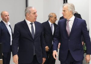 Gazze’de geçiş yönetimi için ismi geçen eski Britanya Başbakanı Tony Blair, Filistin’de: Görüşmelere ABD’li bir temsilci de katıldı