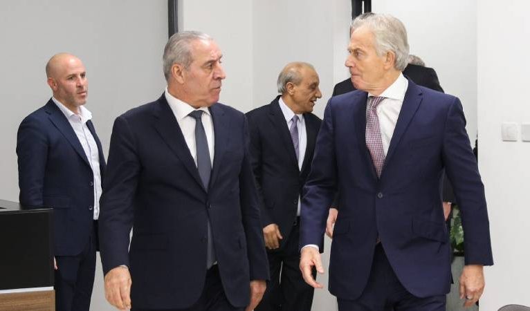 Gazze’de geçiş yönetimi için ismi geçen eski Britanya Başbakanı Tony Blair, Filistin’de: Görüşmelere ABD’li bir temsilci de katıldı