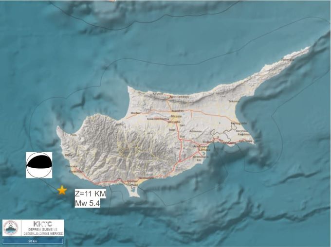 Jeoloji ve Maden Dairesi adada meydana gelen depremle ilgili açıklama yaptı