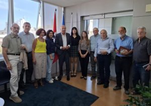 İki Toplumlu Barış İnisiyatifi Heyeti, İsviçre Büyükelçisi Burgener ile görüştü