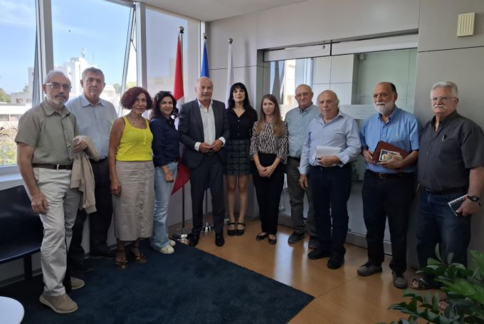 İki Toplumlu Barış İnisiyatifi Heyeti, İsviçre Büyükelçisi Burgener ile görüştü