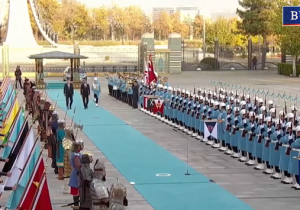 Erhürman, Beştepe’de Erdoğan tarafından resmi törenle karşılandı