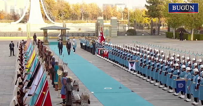 Erhürman, Beştepe’de Erdoğan tarafından resmi törenle karşılandı