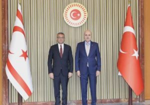 Cumhurbaşkanı Tufan Erhürman, TBMM Başkanı Numan Kurtulmuş ile görüştü