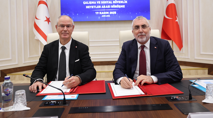 Türkiye ile KKTC arasında “çalışma ve sosyal güvenlik anlaşması” imzalandı