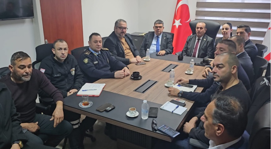 Girne’de İlçe Emniyet Kurulu toplandı: Sorunlu bölgelerde incelemeler yapıldı