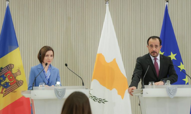 Moldova Cumhurbaşkanı Sandu Kıbrıs’ta: AB üyeliği süreci gündemde