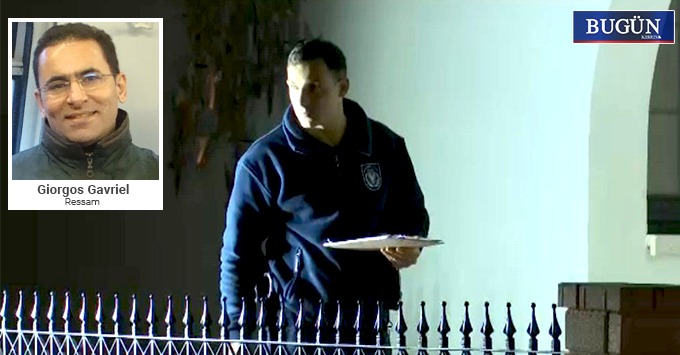 Ressam Giorgos Gavriel’in evine iki patlayıcı atıldı