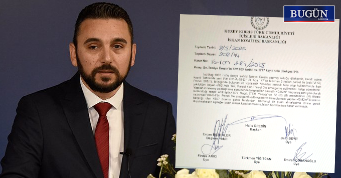 Reynar: ”İskan Komitesi Başkanı eşinin dilekçesi için toplantıya katıldı, karar aldı ve imza attı!”