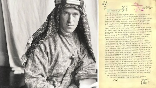 MİT, ünlü İngiliz ajanı ‘Arabistanlı Lawrence’ hakkındaki istihbarat belgesini paylaştı