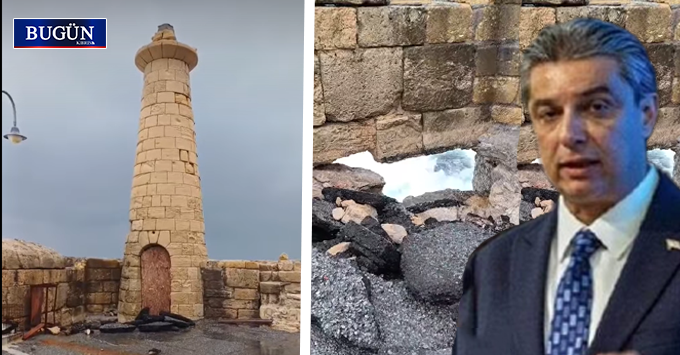 Turizm Bakanlığı’ndan Girne Antik Limanı’ndaki mendirek için “acil müdahale kararı”