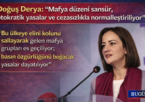 Doğuş Derya: “Mafya düzeni, otokratik yasalar ve sansürle normalleştiriliyor”