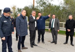 Cumhurbaşkanı Erhürman, Metehan Geçiş Noktası’nda incelemelerde bulundu