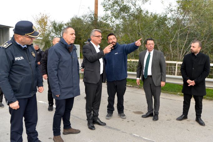 Cumhurbaşkanı Erhürman, Metehan Geçiş Noktası’nda incelemelerde bulundu