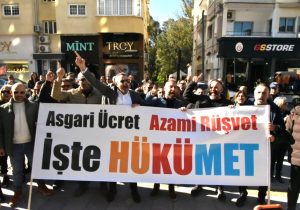 “Asgari ücret azami rüşvet”: Sendikalardan Üstel’e karşı eylem