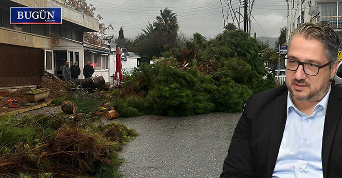 Başkan Şenkul, yağış ve rüzgar sonrası Girne’de yaşananları aktardı