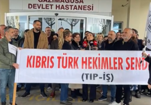 Mağusa’da hekimler hastaneye alınmadı: “Kapının önünde de hekimiz”