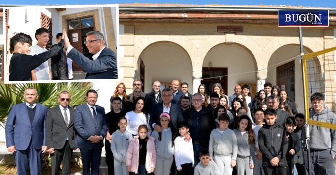 Erhürman, Rum ortaokuluna  giden ilk cumhurbaşkanı