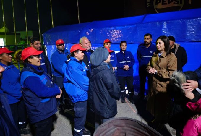 İncirli grev alanında: “EKTAM işçileri yalnız değildir!”