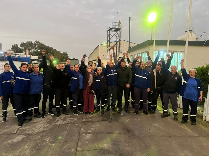 Ektam Kıbrıs LTD’de işçiler iş güvencesi için greve çıktı