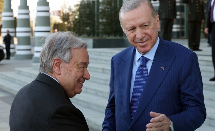 Erdoğan, Birleşmiş Milletler Genel Sekreteri Guterres ile görüştü
