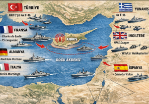KIBRIS’TA ASKERİ TRAFİK I Türkiye F-16 gönderiyor, Avrupa donanmaları adaya yaklaşıyor