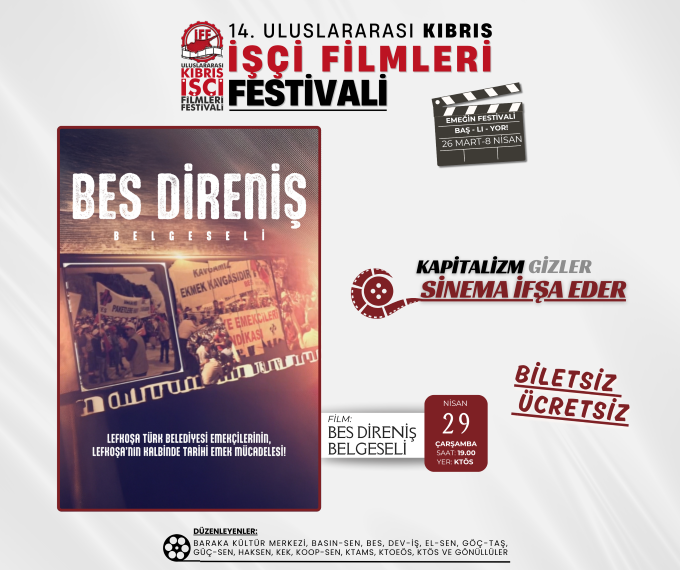 “BES Direniş Belgeseli” bu akşam İşçi Filmleri Festivali’nde gösterilecek