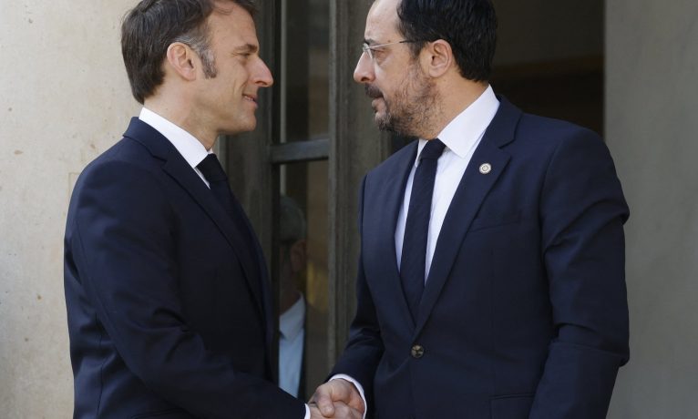 Fransa Cumhurbaşkanı Macron Kıbrıs’ta