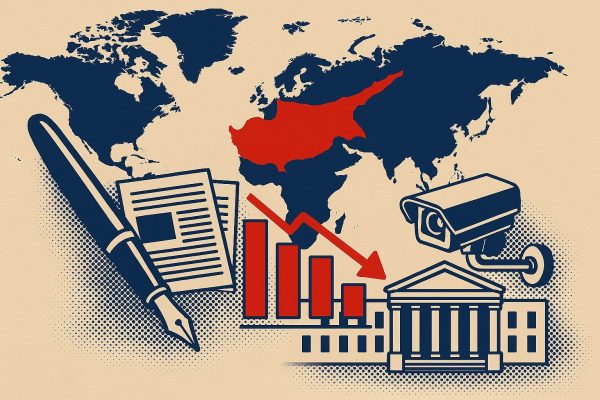 Basın özgürlüğünde alarm I Kıbrıs’ın iki yanı da diplerde: Kuzey 82’inci, Güney 80’nci sırada!