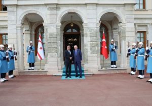 Erhürman, Antalya Diplomasi Forumu öncesi Erdoğan ile görüştü