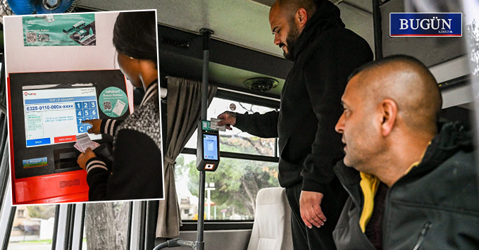 Gönyeli-Alayköy’de toplu taşımada nakit dönemi bitti