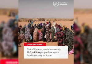 BM: Sudan’da 19,5 milyon kişi açlık tehlikesiyle karşı karşıya