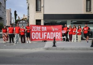 CTP Gençlik Örgütü’nden vatandaşlık protestosu: “Zere da golifadır”