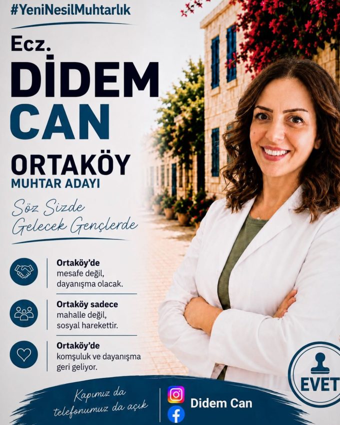 Eczacı Didem Can Ortaköy için adaylığını açıkladı