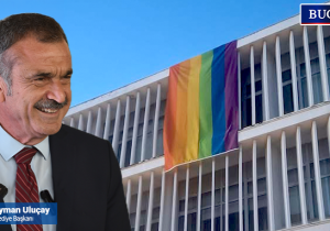 Mağusa Belediyesi’ne pride bayrağı asıldı | “Nefretin değil dayanışmanın yanında durmaya devam edeceğiz”