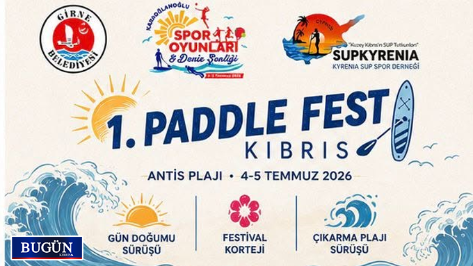 Antis Plajı’nda “1. Paddle Fest Kıbrıs” düzenlenecek