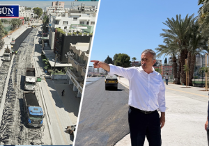 Salamis Yolu’nda yeni aşama: Asfalt serimi başladı