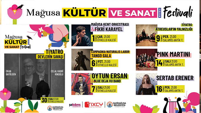 Mağusa Kültür ve Sanat Festivali’nde bu hafta iki özel etkinlik