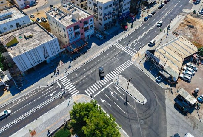 Sakarya Kavşağı’nda çizgilendirme ve yönlendirme çalışmaları tamamlandı