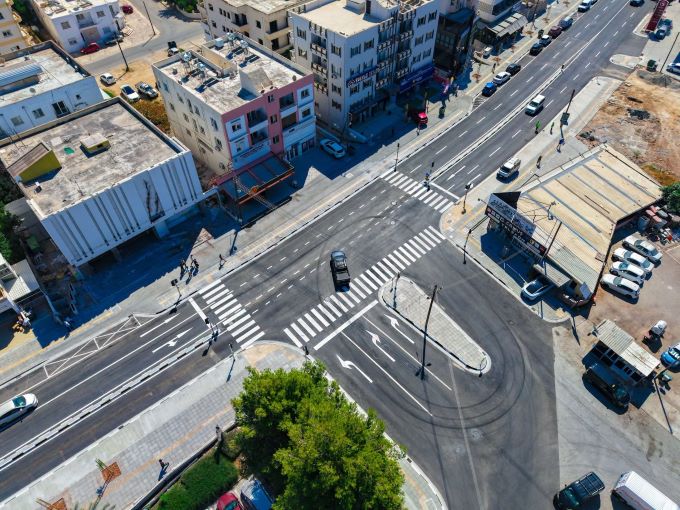 Sakarya Kavşağı’nda çizgilendirme ve yönlendirme çalışmaları tamamlandı