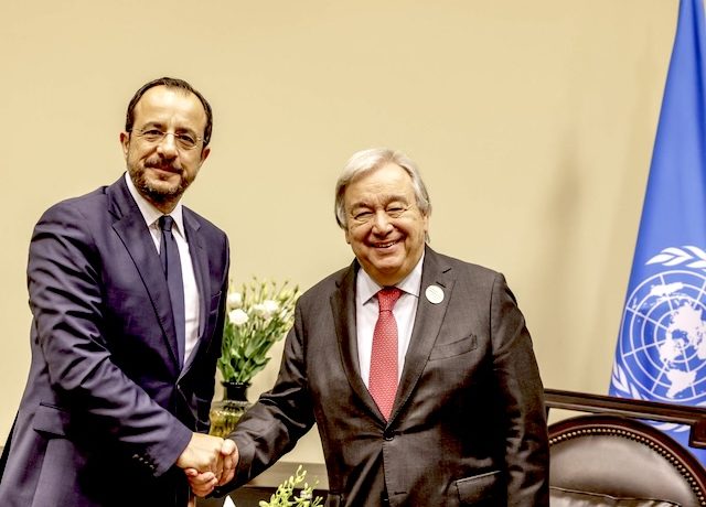 Hristodulidis: “Guterres’in Kıbrıs ziyaretinden somut sonuç bekliyoruz”
