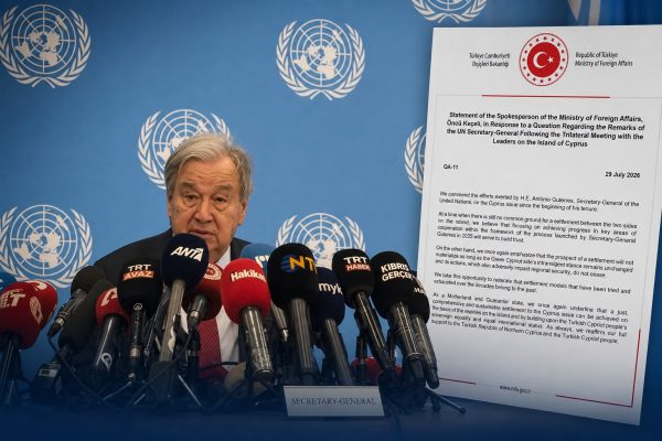 Ankara’dan Guterres’in Kıbrıs girişimine destek: “İş birliği güven tesisine hizmet edecek”