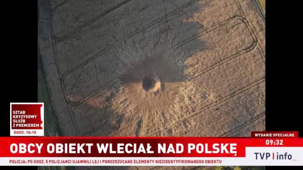 Rus füzesi NATO toprağına düştü: Polonya’da 10 metrelik krater açıldı
