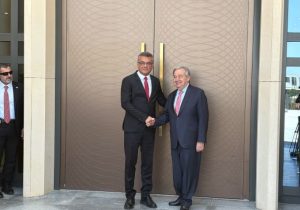 Cumhurbaşkanı Erhürman ile Guterres görüşüyor