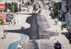 İsmet İnönü Bulvarı’nın 2. etap çalışmalarında asfalt serimine geçildi