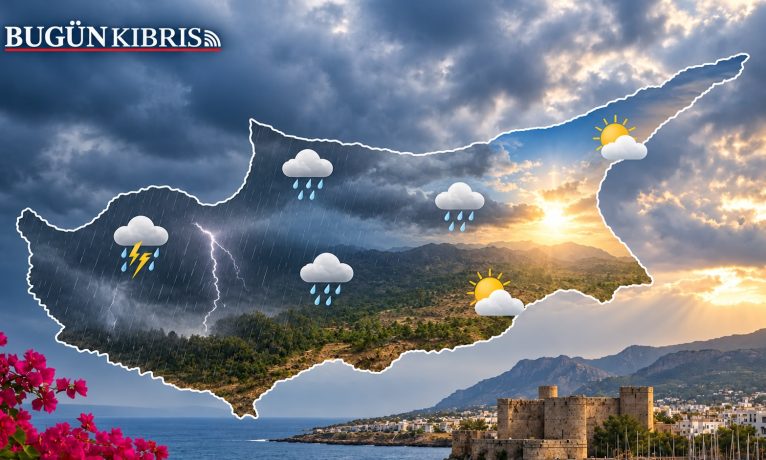 Kıbrıs’ta yağmur ve gök gürültüsü: Batı ve iç kesimler daha riskli